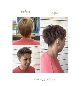 ショート カラー メンズ 豊橋美容院 ソンリエのヘアスタイル