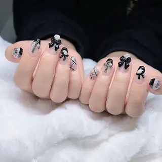 ネイル チップ長さ出し 専門店のネイルデザイン