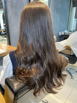 ロング カラー ヘアアレンジ メンズ キッズ ネイル マツエク・マツパ 透明感カラー🤎 ゆりのヘアスタイル