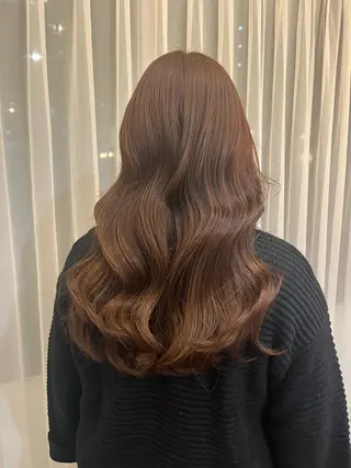 セミロング カラー mana/艶カラー /酸性ストレートのヘアスタイル