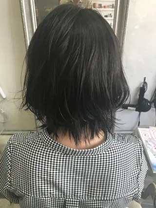 ミディアム カラー ヘアアレンジ 山崎 澪 レイヤーカット/大宮のヘアスタイル
