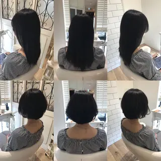 ショート ✂︎ショート、ボブ、 レイヤー🩵YUMIのヘアスタイル