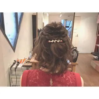 ミディアム ヘアアレンジ マエダ カズエ🫶 coronahairのヘアスタイル