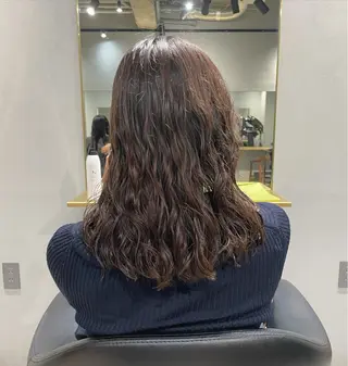 ミディアム パーマ 【表参道】Ruri デジタルパーマのヘアスタイル