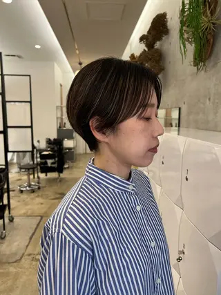 ショート くせっ毛カット タツヤのヘアスタイル