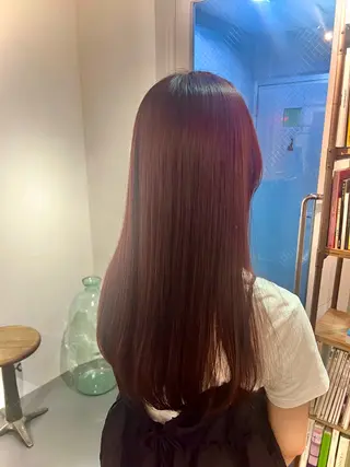 ロング カラー 鈴木 三保のヘアスタイル