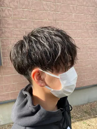 ショート パーマ メンズ 縮毛矯正 滝沢尚起のヘアスタイル