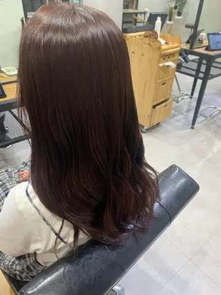 セミロング lena🎀 透明感カラー/韓国風のヘアスタイル