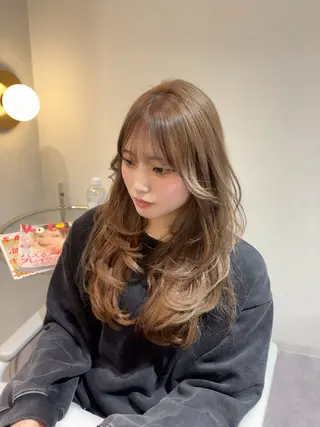 セミロング 美髪✨艶髪✨髪質改善 カラー特化❣️二宮遥のヘアスタイル