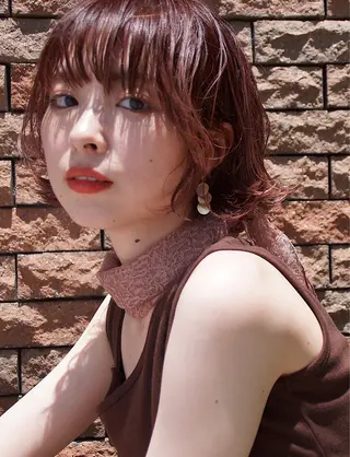 ショート カラー misa🫧ナチュラ ル縮毛矯正/髪質改善のヘアスタイル