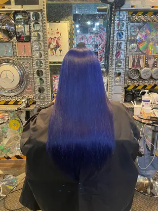 ロング カラー ヘアアレンジ 🌈派手髪エクステ ブレイズ🌈ひろとのヘアスタイル
