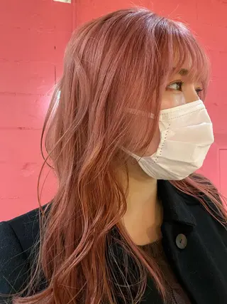 セミロング カラー 🇰🇷柔らか透明感 ／Miho🫧のヘアスタイル