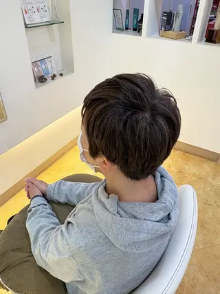 ショート カラー 韓国風ヘア🤍/頭皮 ケア🫧 Chikaのヘアスタイル