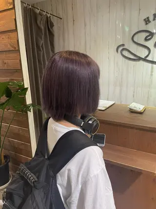 ミディアム ♡透明感/艶カラー/ M a I ♡のヘアスタイル
