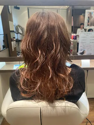 ロング 西山 菜己星のヘアスタイル