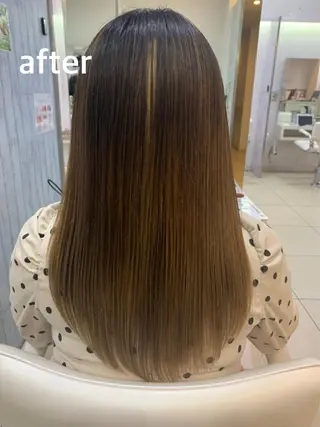 セミロング 【髪質改善カラー】 瀧田嵐士🇰🇷のヘアスタイル