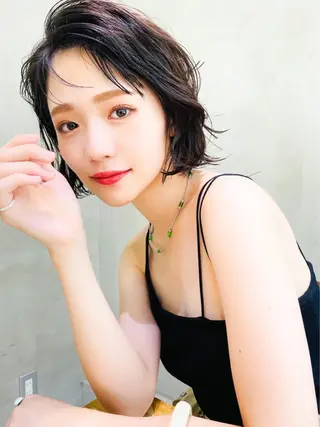 ミディアム ダブルカラー🤍 髪質改善／原島のヘアスタイル