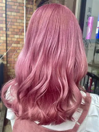 ミディアム カラー ヘアアレンジ 🦋高瀬寛菜🦋 韓国/ブリーチのヘアスタイル