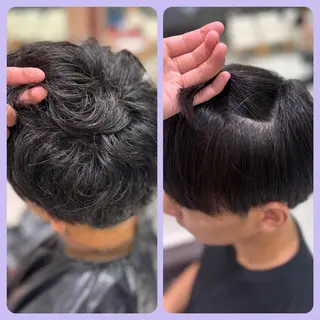 ショート パーマ 🐈‍⬛SARA🎀 メンズ縮毛矯正のヘアスタイル