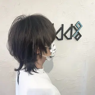 ミディアム カラー ヘアアレンジ メンズ Add9 柳田健登のヘアスタイル