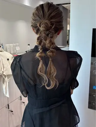 ヘアアレンジ PARK by CREAM所属・松井那津子 /ハイライトブリーチのヘアスタイル