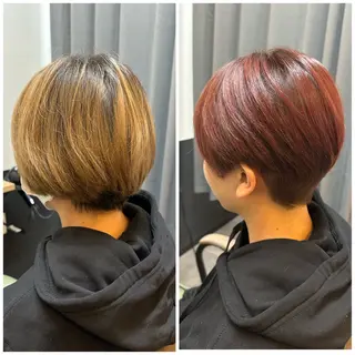 ショート カラー TELAHAIR成田 マネージャー吉野美羽のヘアスタイル