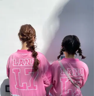 ヘアアレンジ 速水 ゆきののヘアスタイル