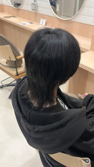 ミディアム 田中 怜菜のヘアスタイル