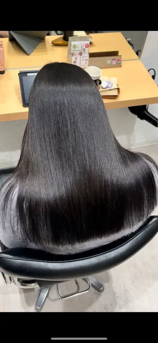 セミロング カラー 髪質改善ヘアケア 艶髪特化/上田のヘアスタイル