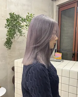 ミディアム カラー SALT WATER所属・🤎𝐌𝐚𝐨⌇ お悩み解決美容師🤎のヘアスタイル