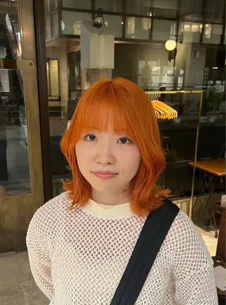 セミロング カラー ヘアアレンジ レイヤー/艶髪矯正 🪐takushiのヘアスタイル