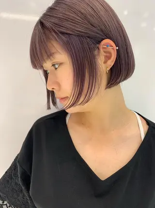 ショート カラー レイヤー/ブリーチ HIKARU ♡のヘアスタイル