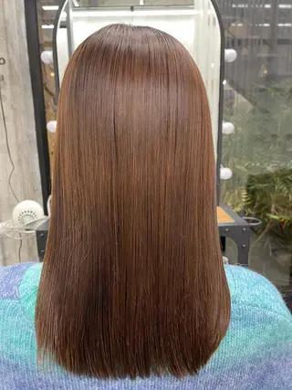 セミロング すぐ巻ける縮毛矯正 🍀勝倉　麗のヘアスタイル