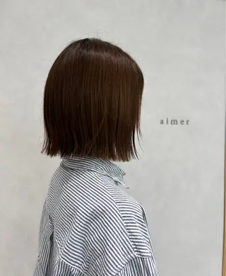 ミディアム 米田 佳史のヘアスタイル