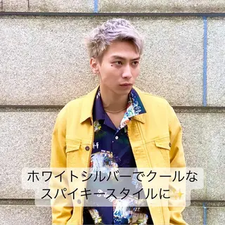 ショート カラー メンズ 艶髪と透明感を ‼️/若林のヘアスタイル