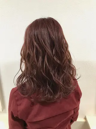 セミロング カラー lani ブリーチ /ダブルカラーのヘアスタイル