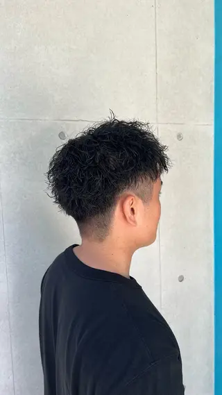 ショート パーマ メンズ 湘南のパーマ職人 🔥清水琉葵🔥のヘアスタイル