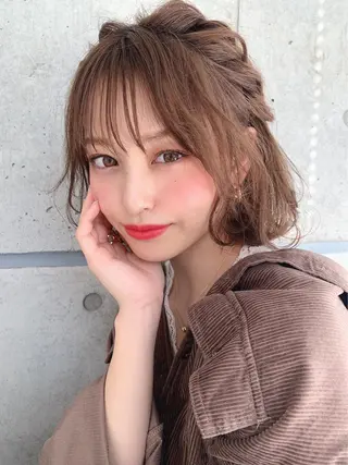 ミディアム カラー ヘアアレンジ 🪞［公式］ UNITED横浜🪞のヘアスタイル
