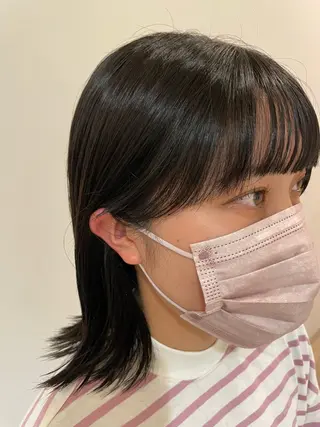 ミディアム ボブカット 佐々木 祐太のヘアスタイル