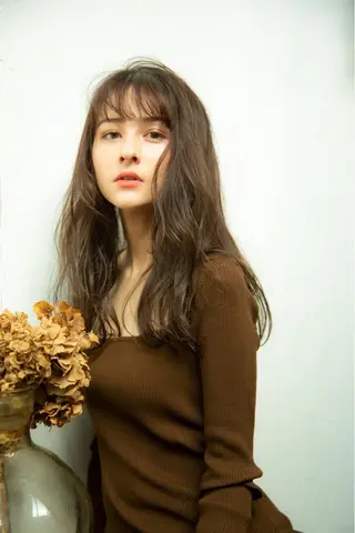 ロング レイヤー/美髪矯正 /赤味消し 古舘悠登のヘアスタイル