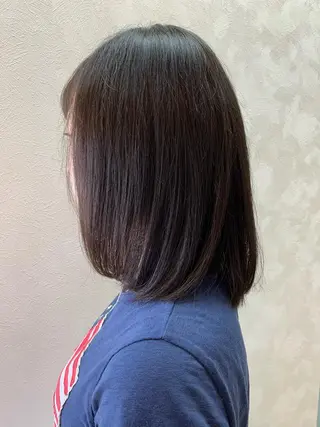 ミディアム 加藤 遥花のヘアスタイル