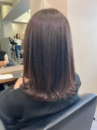 ミディアム 骨格/顔型/パーソナ ルカラー診断/中野のヘアスタイル