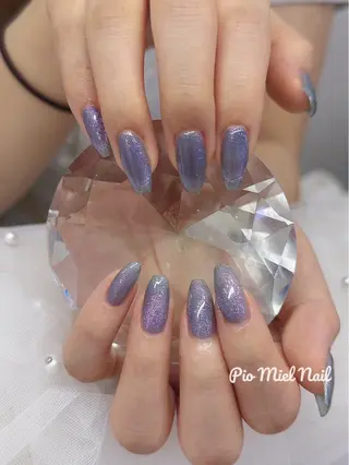 ミディアム momo 長さだしのネイルデザイン