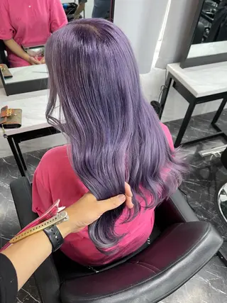 ロング カラー 髪質改善/堀江 ケアカラーtoshiのヘアスタイル