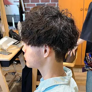 ショート パーマ メンズ メンズパーマ&メンズ 縮毛矯正/平野/渋谷のヘアスタイル