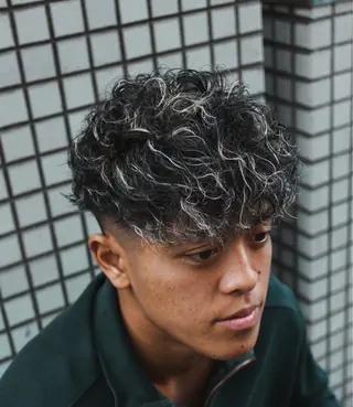 ショート カラー パーマ メンズ 💈men's💈 satoru中目黒のヘアスタイル