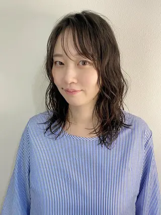 ミディアム 山本 芳喜のヘアスタイル