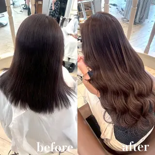 ロング 韓国エクステ／羽エク ダブルスキル💛のヘアスタイル