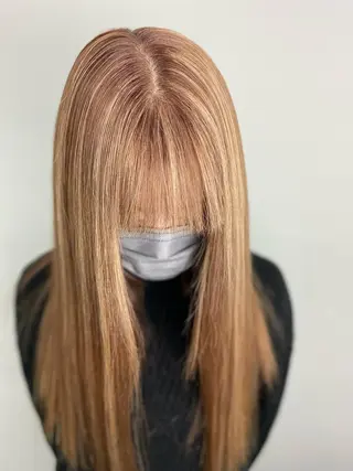 ロング カラー ヘアアレンジ メンズ キッズ ネイル マツエク・マツパ アイブロウ 🧡可愛い色落ち🧡 ハイトーン特化🧡のヘアスタイル