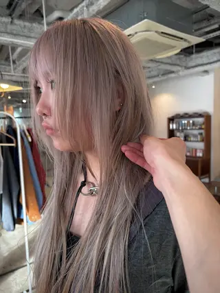 ロング カラー yu maのヘアスタイル